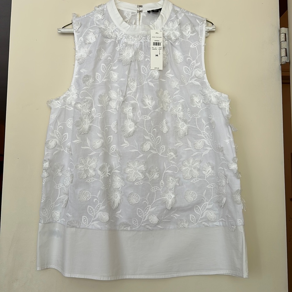 Floral Ann Taylor Sleeveless top NWT